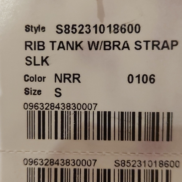 Bebe Rib Tank w/bra strap - Picture 8 of 8